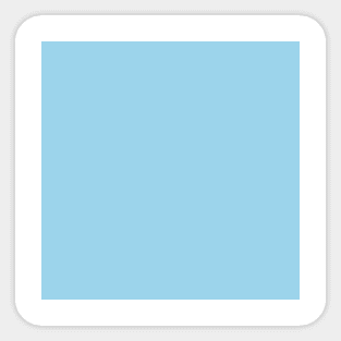 Solid Sky Light Blue Monochrome Minimal Design Sticker